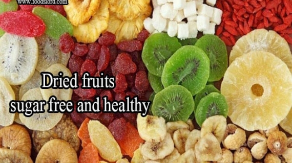 Dried fruits sugar free and healthy