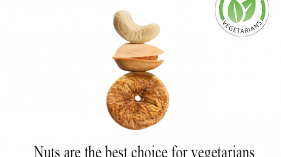 Nuts are the best choice for vegetarians